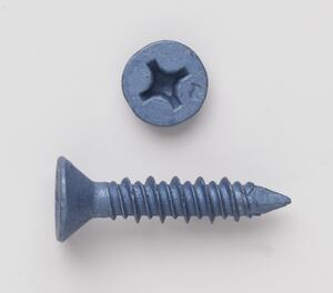 FLAT HD MASONRY SCREW BLUE 3/16 X 1-1/4